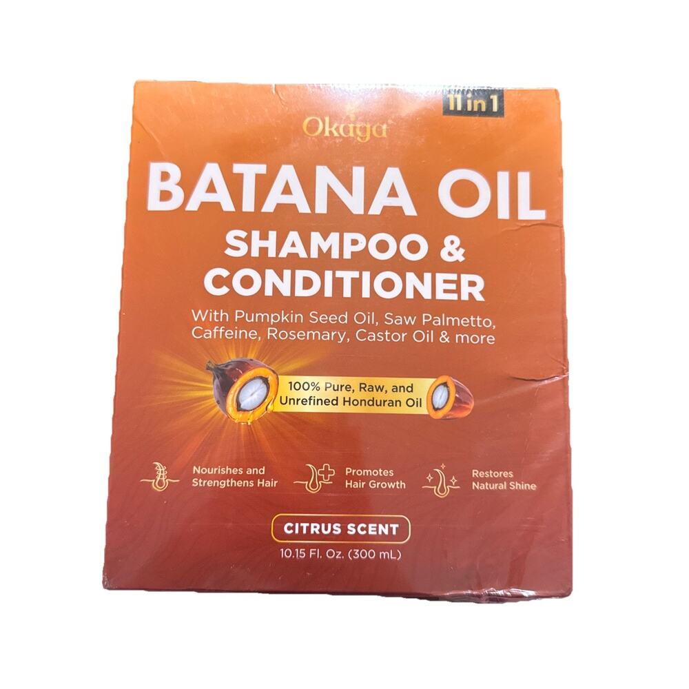 Batana Oil Shampoo & Conditioner Bundle (Okaga Shower 10.15 Fl Oz (Pack of 2)